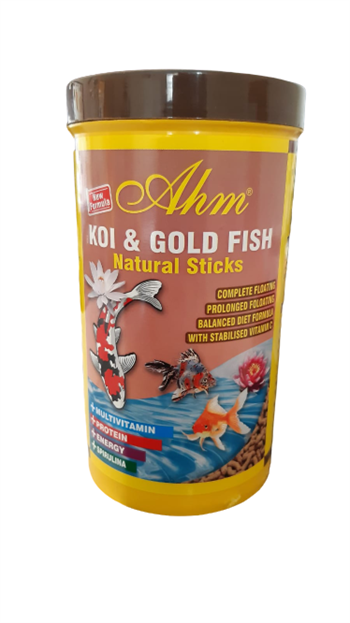 Ahm Koi Goldfish Colour Sticks Balık Yemi 1000 Ml