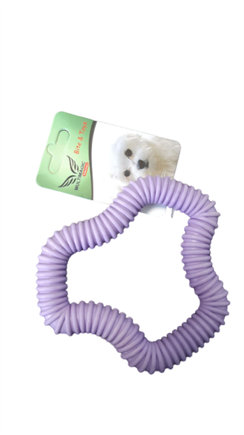 Multimagic Dental Köpek Diş Kaşıma Oyuncağı Altıgen Mavi 12 cm