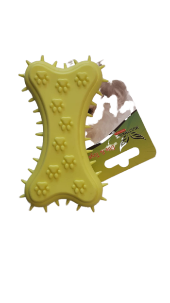 Multimagic Köpek Diş Kaşıma Oyuncağı Kemik Şekilli Sarı 11 cm