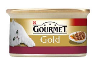 Gourmet Gold Tavuklu Ciğerli Parça Etli Kedi Konservesi 85 Gr