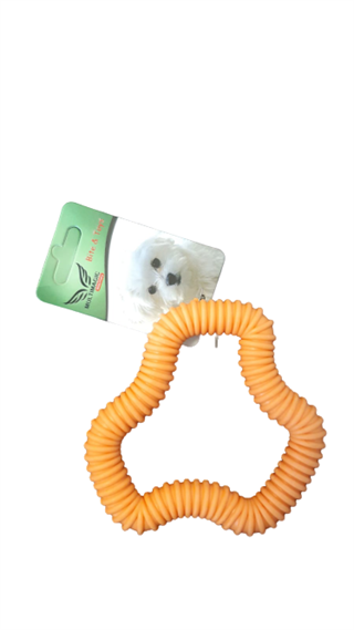 Multimagic Dental Köpek Diş Kaşıma Oyuncağı Altıgen Turuncu 12 cm