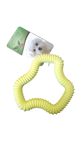 Multimagic Dental Köpek Diş Kaşıma Oyuncağı Altıgen Sarı 12 cm
