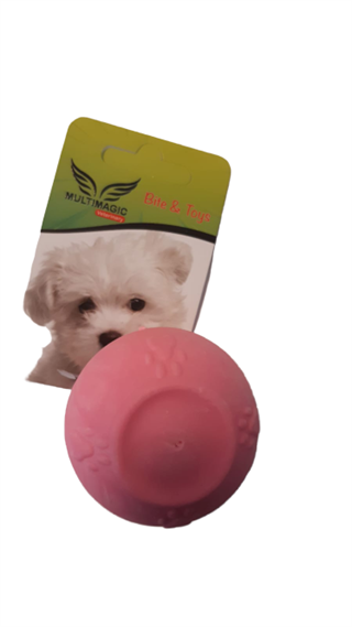 Multimagic Köpek Diş Kaşıma Oyuncağı Sert Top Pembe 5 cm