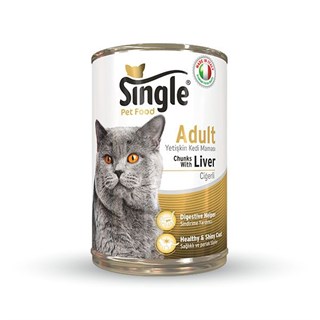 Single Cigerli konserve kedi maması 415gr